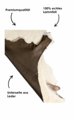 Deko Lammfell beige, beiges Dekofell, echtes Lammfell, Wunschleder HOME | Wunschleder