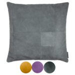 Lederkissen Used-Look, Patchwork-Lederkissen, Kissenhülle Leder bunt | Wunschleder