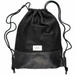 Leder-Turnbeutel | schwarz | Wunschleder