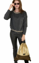 Turnbeutel | Metallic | Echtleder | Gold | Kupfer | Wunschleder