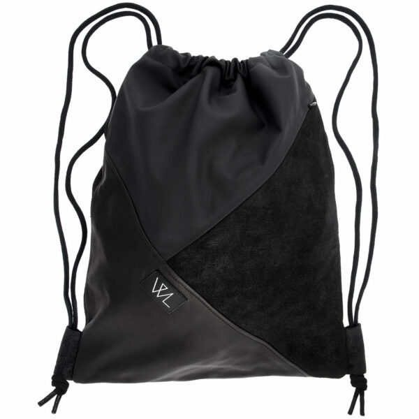 Turnbeutel | Leder | schwarz | Wunschleder