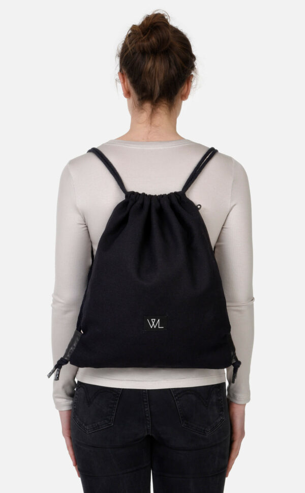 Turnbeutel | schwarz | Wunschleder