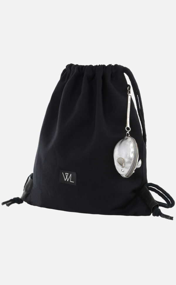 Turnbeutel | schwarz | Wunschleder