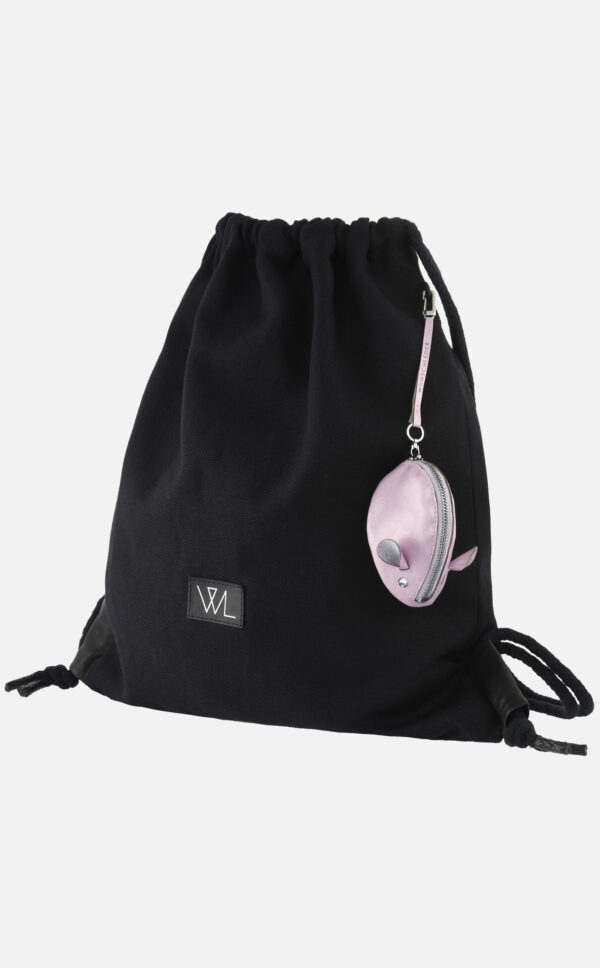 Turnbeutel | schwarz | Wunschleder