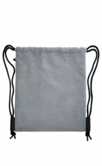 Stoffturnbeutel grau Gymbag Rucksack | Wunschleder