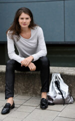 Luxus | Turnbeutel | silber | Wunschleder