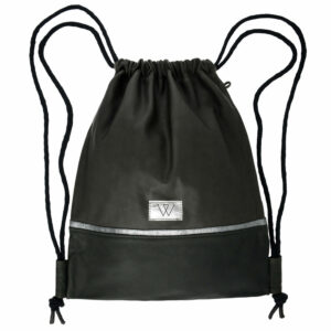 Lederturnbeutel | Grau | Schwarz | Wunschleder