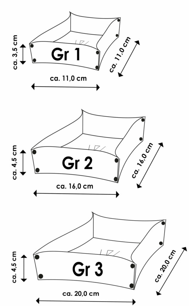 Bortkorb Größen Maße, Wunschleder