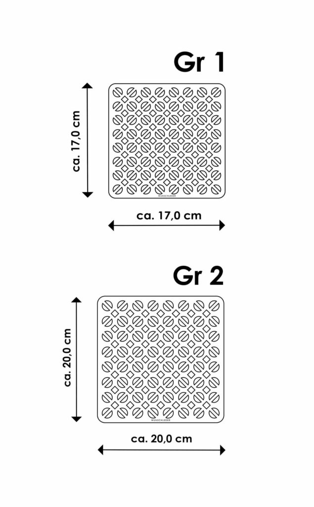 Topfuntersetzer Leder Maße, Wunschleder
