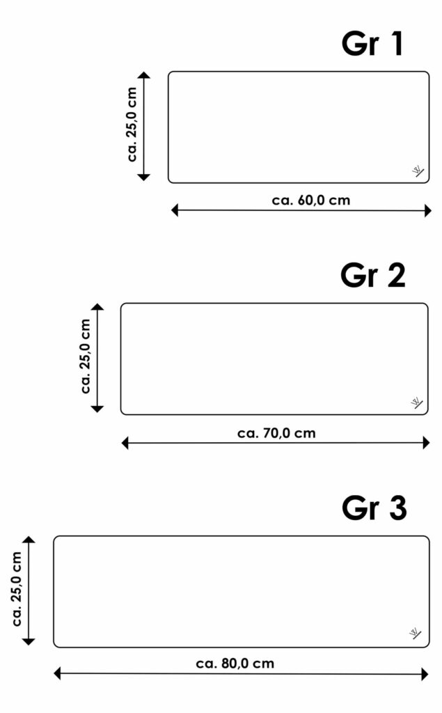 Maße Leder Tischläufer, Wunschleder