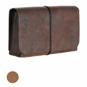 Netzteil Aufbewahrungtasche Leder | Ladekabel Tasche Vintage-Leder | Transporttasche Netzteil | Wunschleder