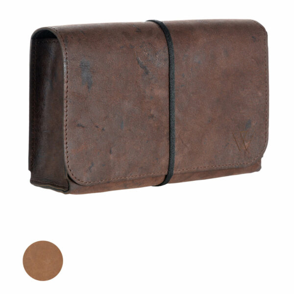 Netzteil Aufbewahrungtasche Leder | Ladekabel Tasche Vintage-Leder | Transporttasche Netzteil | Wunschleder