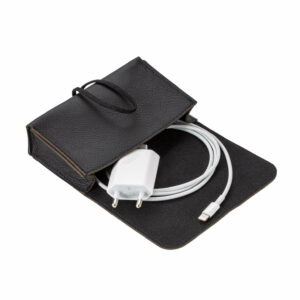 Netzteil Aufbewahrungtasche Rindleder | Ladekabel Tasche Leder | Transporttasche Ladekabel | Wunschleder