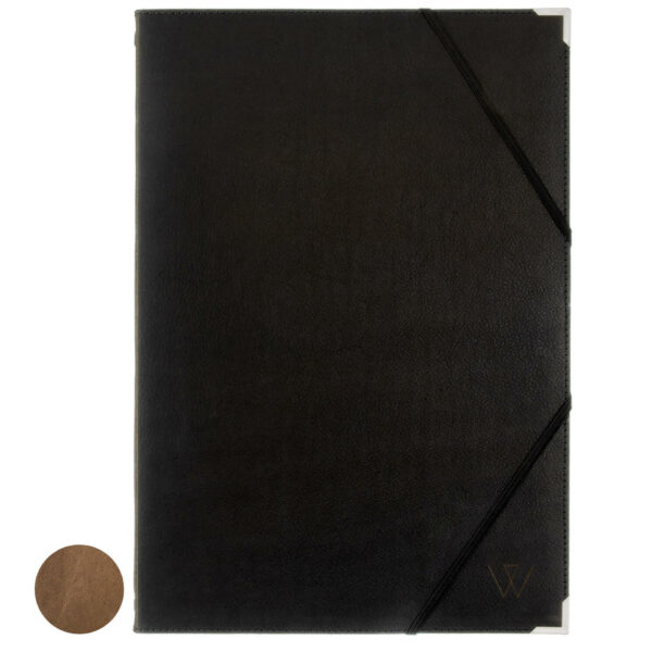 Konferenzmappe Leder DINA4 | Dokumentenmappe Leder | Schreibmappe | Aktenmappe Leder | Wunschleder