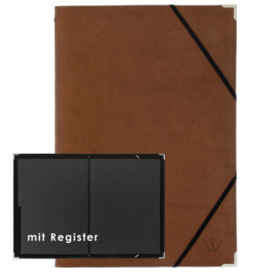 Konferenzmappe Leder DINA4 | Dokumentenmappe Leder | Schreibmappe | Aktenmappe Leder | Wunschleder