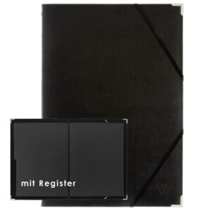 Konferenzmappe Leder DINA4 | Dokumentenmappe Leder | Schreibmappe | Aktenmappe Leder | Wunschleder