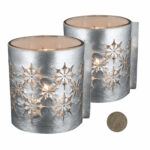 Windlicht | Windlichtglas | Gold Silber | Wunschleder