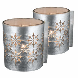Windlicht | Windlichtglas | Gold Silber | Wunschleder
