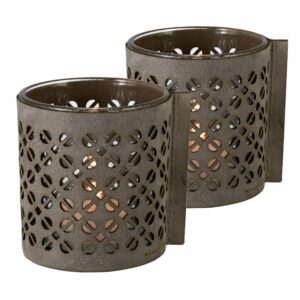 Windlicht | Leder | Bio-Pferdeleder | 2 Stück | Wunschleder