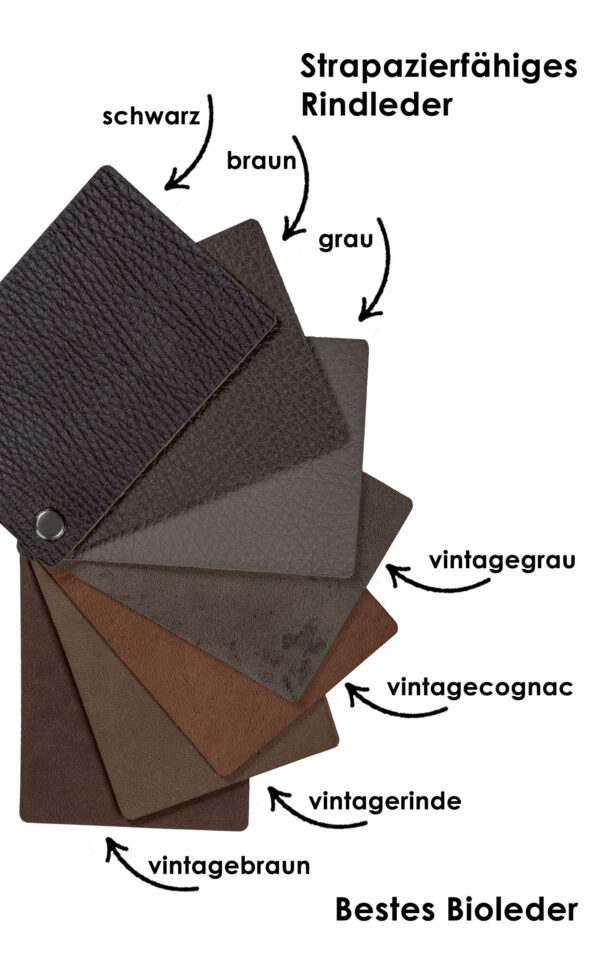 Ledermuster | Ansichtsmuster Leder Tischdeko| Farbmuster Leder | | Wunschleder