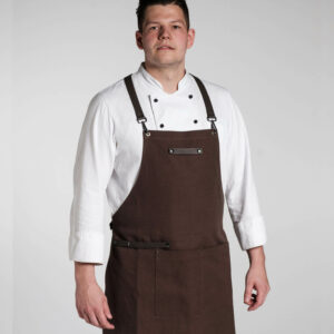 Kochschürze | Baumwolle | Canvas | braun, schwarz | robust, strapazierfähig | Wunschleder