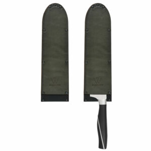 Klingenschutz für Kochmesser | Leder mit Kevlar | Messerhülle | braun, schwarz, | Wunschleder