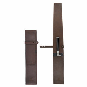 Einzelköcher für Kochmesser | Klingenschutz | Bio Pferdeleder | Echtleder | schwarz | Wunschleder