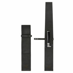 Einzelköcher für Kochmesser | Klingenschutz | Rindleder | Echtleder | grau, schwarz | Wunschleder