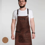 Schürze Echtleder | Leder | braun | cognac | Pferdeleder | Wunschleder