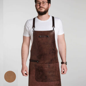 Schürze Echtleder | Leder | braun | cognac | Pferdeleder | Wunschleder