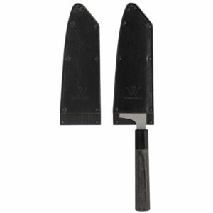 Klingenschutz spitz Leder | Klingenschutz Drop-Point | Klingenschutz japanisches Messer | Wunschleder