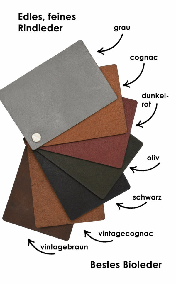 Ledermuster Echtleder | Handmuster Leder | | Wunschleder