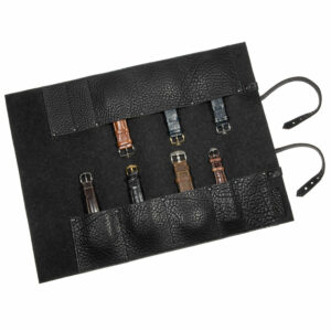 Uhrentasche Leder, Uhrenrolltasche Rindleder, Uhrenetui Leder | Wunschleder