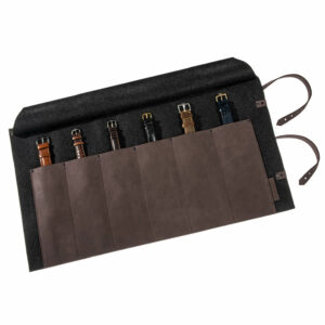 Uhrenrolltasche Rindleder, Uhrentasche Leder, Uhrenetui Leder | Wunschleder