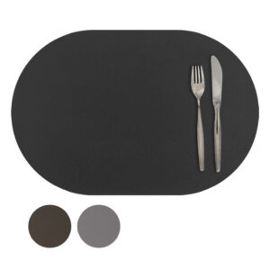 Platzdecke oval Leder | Tischset Leder | Platzset Echtleder | Wunschleder