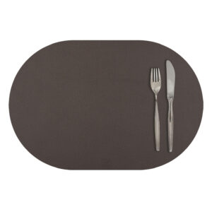 Platzdecke oval Leder | Tischset Leder | Platzset Echtleder | Wunschleder