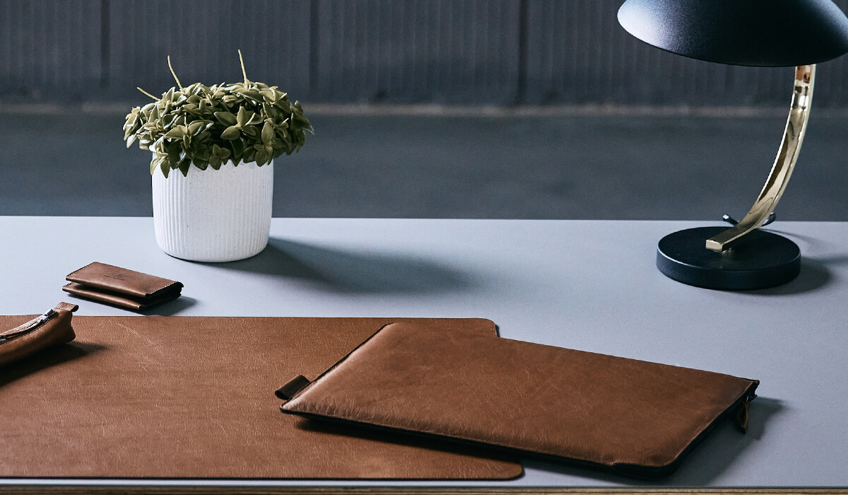 Handgefertigte Lederhülle