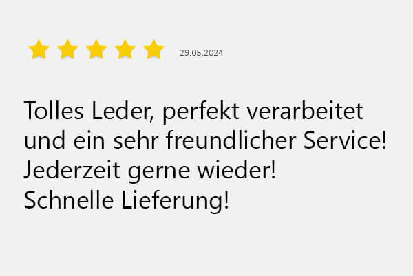 Kundenbewertung | Wunschleder