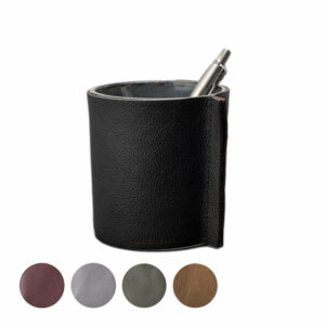 Stiftehalter Rindleder | Schreibtisch Organizer Rindleder | Wunschleder