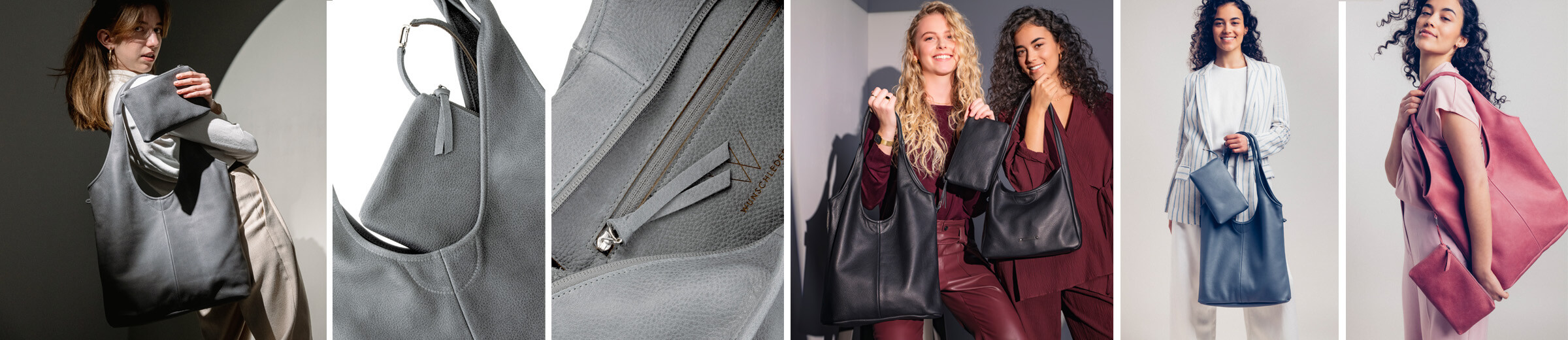 Hobo Bag Leder, Hobo Tasche, große Ledertasche, Shopper, Wunschleder