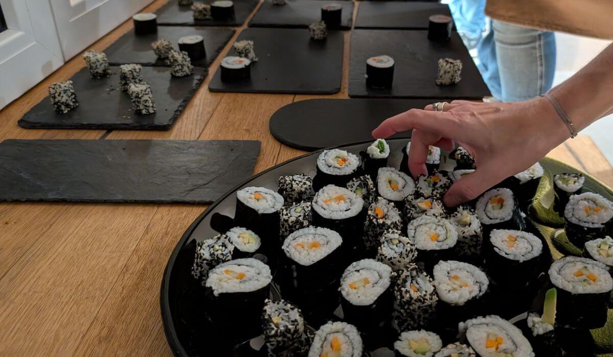 Vielfältiges Sushimenü