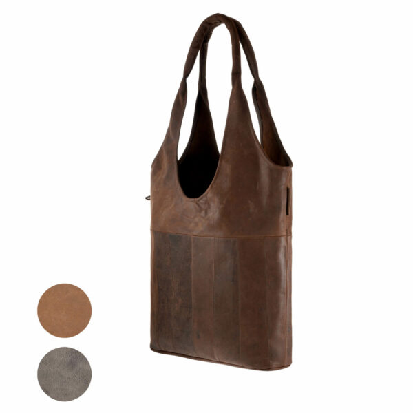 Hobo Bag Bio-Leder | Schultertasche | Ledertasche Vintage-Look | Hobo Tasche Leder | Wunschleder